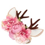 Toddmomy Zuhause Kind Geschenk Accessoires Haar Kinder Stirnband Blumenohren Kopfschmuck Rentier für Blumen Kleinkinder Kinder Baby Hasenohr Geweih Kostüm ××Cm Party Pink Deko Accessoire