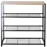 Calicosy Schuhregal, Apfelbaum, Metall, 30x63x63 cm, Garderobe, Schuhaufbewahrung, Schuhregale