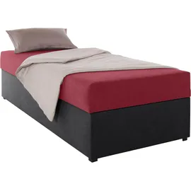 MAINTAL Polsterliege Diana 2-Sitzer Rot/Schwarz