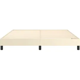 vidaXL Boxspringbettgestell 160 x 200 cm Creme