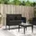 vidaXL Gartenbank 61 x 57 x 87 cm Schwarz