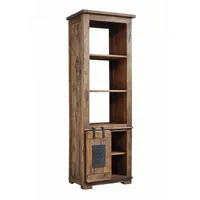 Massivmoebel24 Bücherregal Mango 60x41x180 natur lackiert Railway 104