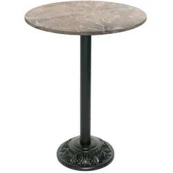 Restootab Stehtisch Bistrot-Stil Ø70cm - Modell griechischer Marmor