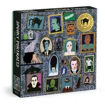 abrams and chronicle books iwuk Spooky Portraits 500 Piece Foil Puzzle
