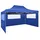 vidaXL Faltzelt 3 x 4,5 m inkl. Seitenteile blau