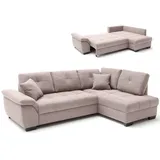 Roller Ecksofa - taupe - Boxspringaufbau - Dauerschläfer