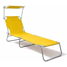 Mojawo 3-Bein Gartenliege 186 x 55 x 24 cm Lime