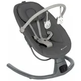 Bebeconfort Jolana, Babywippe elektrisch, 0–6 Mon (9 kg), automatische Bewegungserkennung, 12 beruhigende Lieder, 5 Naturgeräusche, verstellbare Rückenlehne, 2 Liegepositionen, Tinted Graphite