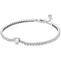 Pandora Tennisarmband Funkelndes Herz Silber 590041C01 18 cm