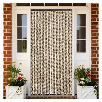 VidaXL Fliegenvorhang Beige und Braun 118x220 cm Chenille