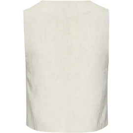 LASCANA Anzugweste LASCANA, Damen, Gr. 38, beige (sand), Web, Obermaterial: 85% Viskose, 15% Leinen.