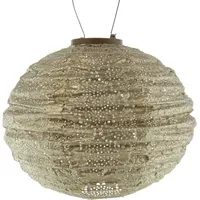 Lumiz Lampion Solarlampe Round Bazaar Gold goldfarben Ø 30