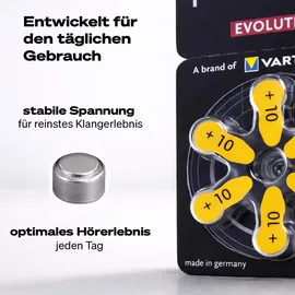 Varta Hörgerätebatterie Größe 10 6 St.
