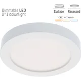 Shada Einbaustrahler CCT dimmbar Weiß Ø 22 cm