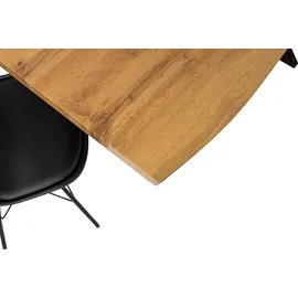 möbelliebling JOSY 240 x 77 x 100 cm Wildeiche schwarz