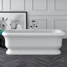 Tellkamp Vintage freistehende Rechteckbadewanne 180 x 85 cm (0100-290-00-A/CR)