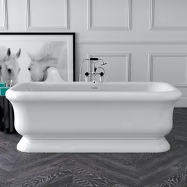 Tellkamp Vintage freistehende Rechteckbadewanne 180 x 85 cm (0100-290-00-A/CR)