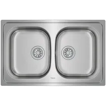 Teka Universe 80 T-XP 2c Doppelspüle - Silber