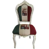 Casa Padrino Barock Esszimmer Stuhl Italien / Creme Antik Stil