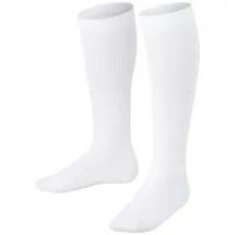 Falke Unisex Kinder Kniestrümpfe Family K Kh nachhaltige Baumwolle lang einfarbig 1 Paar, Weiß White 2000, 31-34 - 31-34