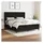 vidaXL Boxspringbett mit Matratze Schwarz 180x200 cm Stoff