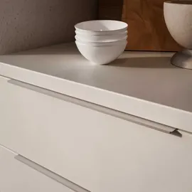 Emuca Setubal, 198 mm, Möbelgriff 10 Möbelgriffe Picanya, L198mm, 128mm Achsenabstand, Aluminium, Matt eloxiert, - Matte Anodized - One Size