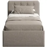 home collective Polsterbett 100 x 200 cm Beige