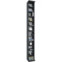 VCM CD-Regal Bigol 21 x 20 x 183 cm Schwarz