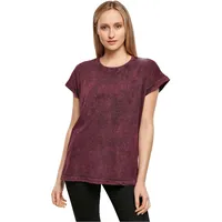 Build Your Brand Damen BY053-Ladies Acid Washed Extended Shoulder