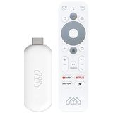 Homatics Stick HD Android TV Mediaplayer Stick Weiß (Full HD, HDMI, 5GHz WiFi, Sprachfernbedienung)