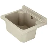 Lavre Waschbecken MANTA MINI, Kunststoff Spülbecken Waschtrog Ausgussbecken, 42 x 34 x 24 cm, beige