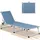 HOMECALL Sonnenliege klappbar 5-fach verstellbar 0 x 0 x 0 cm Blau