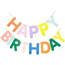 Rico Design Girlande Happy Birthday bunt