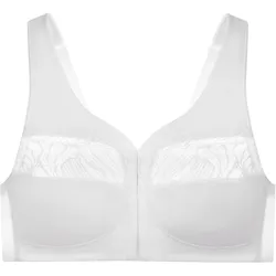 GLAMORISE MagicLift Vorderverschluss-BH für natürliche Form - Weiß Unterwäsche   Damen 