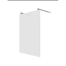 Glaszentrum Hagen 108x200cm Freistehende Dusche 2x R-Halter Satin