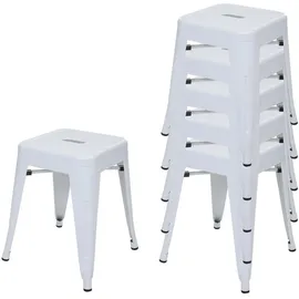 MCW Hocker A73 Metall 39 x 46 x 39 cm Weiß