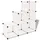 vidaXL Regalsystem Würfelregal 6 Fächer Weiß