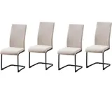 Hti-Living HTI-Line, Stühle, Schwingstuhl 4er-Set Creme