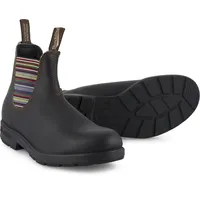 Blundstone Blundstone 1409 Stout Braun With Striped Elastic (500 Series) Rindsleder Größe: 39 Schmal - Braun - 39