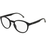 Carrera 8879 Unisex-Brille inkl. Gläser Vollrand Panto Kunststoff-Gestell 50mm/20mm/145mm, schwarz