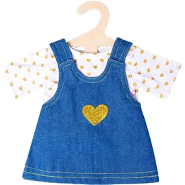 Heless Puppen-Jeanskleid Goldstück mit T-Shirt (1052)