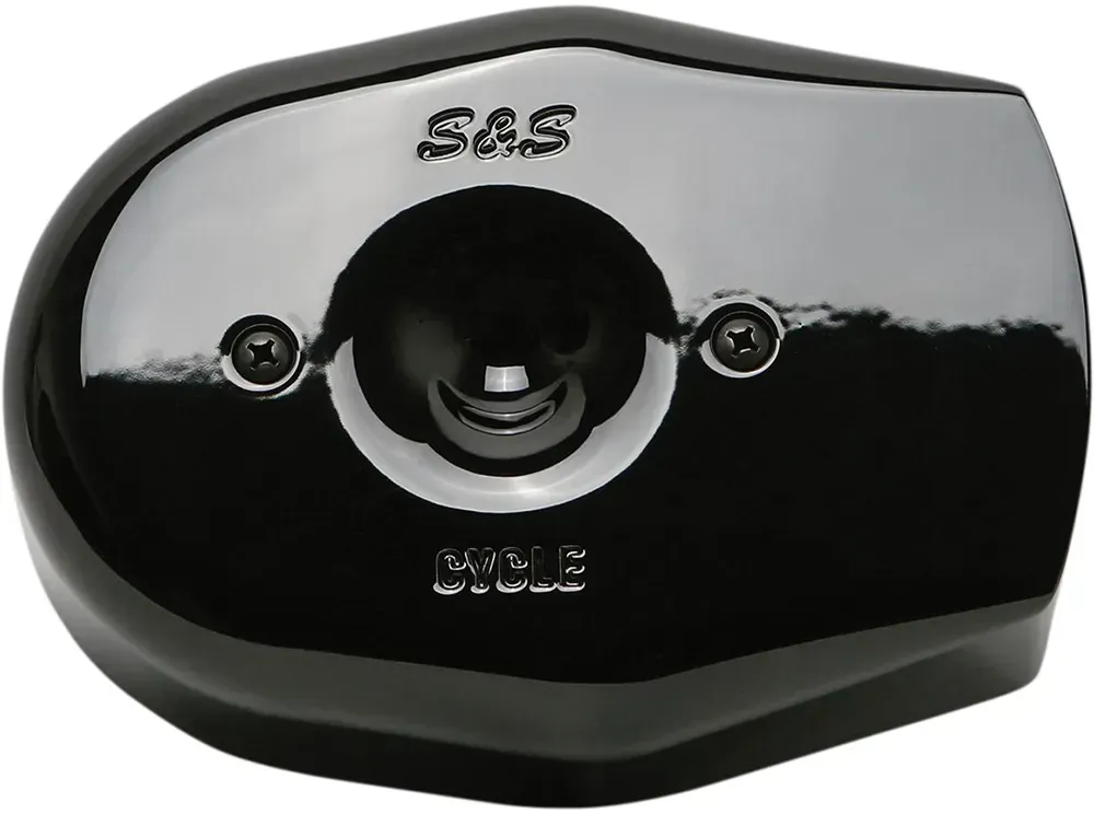 S+s Cycle Harley Davidson 170-0593 Luftfilterabdeckung - Black - One Size