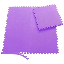 Sporttrend 24 Bodenschutzmatte 12 Schutzmatten Lila, Bodenschutzmatte, Schutzmatte Bodenschutzmatte Fitnessmatte Sportmatte Trainingsmatte Yogamatte Übungsmatte Unterlegmatte Turnmatte Puzzlematte Bodenmatte