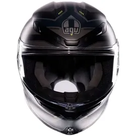 AGV K6 S Enhance Integralhelm - Matt Grau/Schwarz/Neon-Gelb / S
