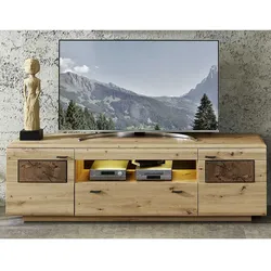 Fernsehboard in Wildeiche Hirnholz Optik 190 cm breit
