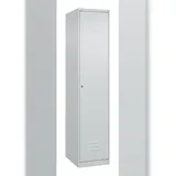 C+P Spind Classic PLUS, 1 Abteil, HxBxT 185x40x50cm, Zylinderschloss, Hellgrau/Hellgrau von PROREGAL