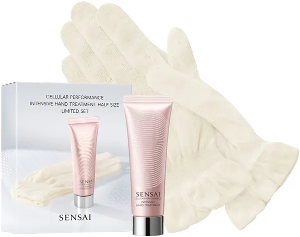 Sensai Cellular Performance Intensive Hand Treatment Half Size Limited Set = Hand Treatment Half Size 50 ml + Treatment Gloves 1 Paar - 2 Artikel im Set