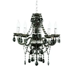 Reality Leuchten Reality|Trio Acryl Kronleuchter Lüster, 5-flammig ~ schwarz