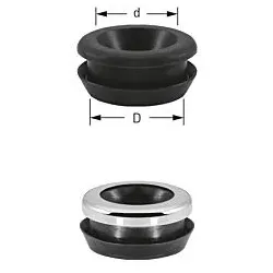 ASW Stedo Mület Trumpf WC-Gummiverbinder 170000 für Spülrohr, Ø 48 mm, Rohr 28-32 mm, schwarz