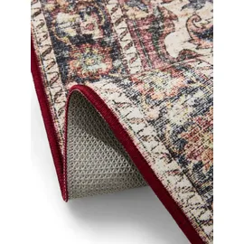 benuta Vintage-Teppich, Mehrfarbig, Rot, Kunststoff, Vintage, Rechteckig, & Im Style: Elegant, Retro - Pflegeleicht Für Wohnzimmer Schlafzimmer